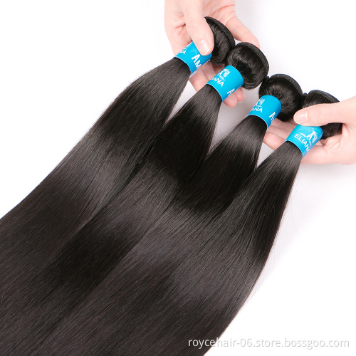 Cheap Price Raw Virgin Remy Hair Extensions Vendor Silky Straight Mink Brazilian Human Hair Bundles with Lace Closure